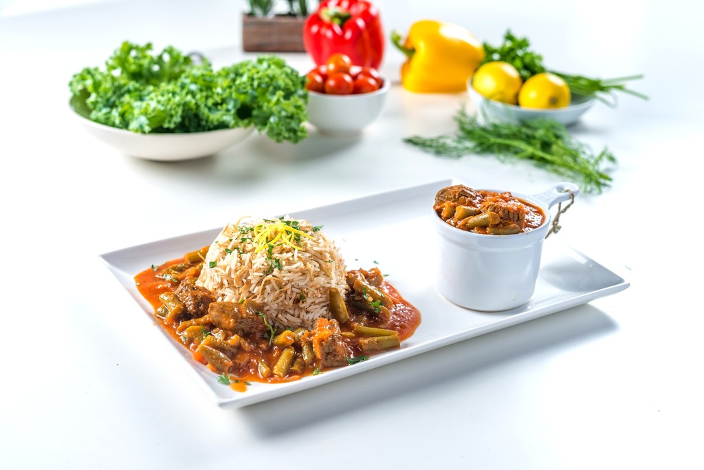 Beans stew ( rice ) / مرق الفاصولياء  مع الارز