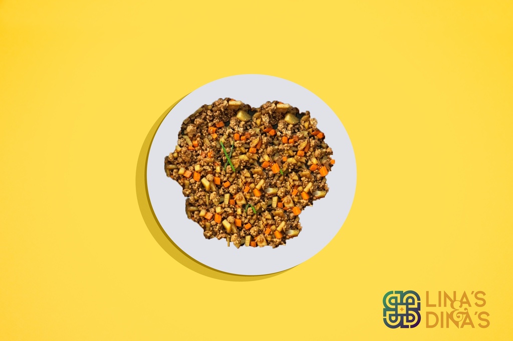Potato Cube with Minced Meat / قطع البطاطا مع اللحم المفروم