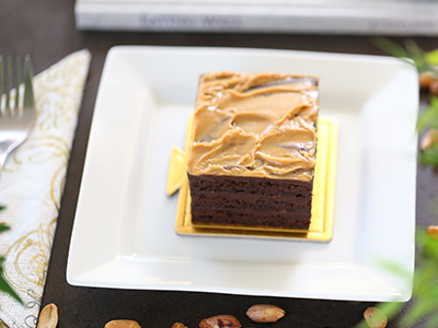 Diet Brownie Peanut Butter / براوني زبدة الفول السوداني (دايت)