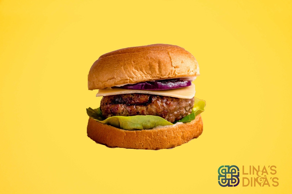 Burger Bun Turkey &amp; Cheese / برغر مع حبش و جبنه