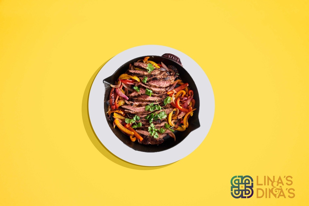 Sizzling Beef Fajita W Guacamole Sauce/فاهيتا لحم البقر الحار مع صلصة جواكامولي (Keto)
