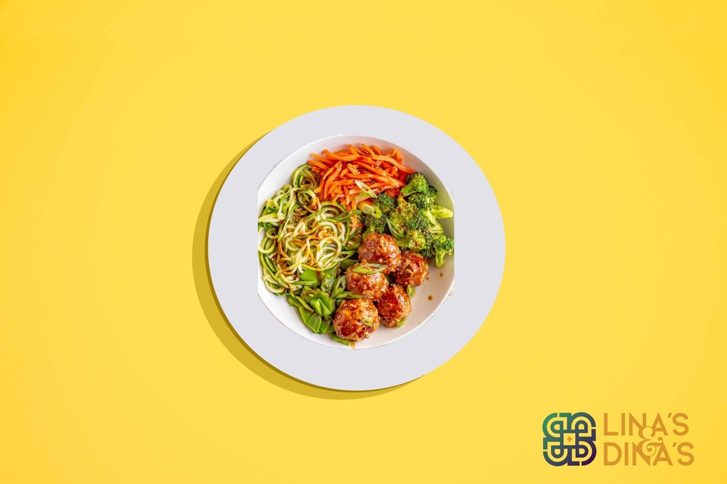 Turkish Meat Balls w Veggies (HP) / كرات اللحم على الطريقة التركية مع الخضار