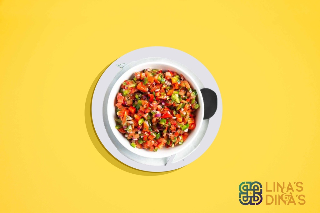 Chopped Vegetable Salad with Pomegranate and Citrus Dressing / سلطة الخضار المقطعة مع صلصة الرمان و الحمضيات ( Vegan )
