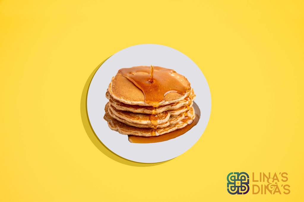 Peanut Butter Pancake with Maple Syrup / بان كيك بزبدة الفول السوداني مع شراب القيقب