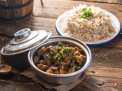 طاجن السمك مع الكسكس