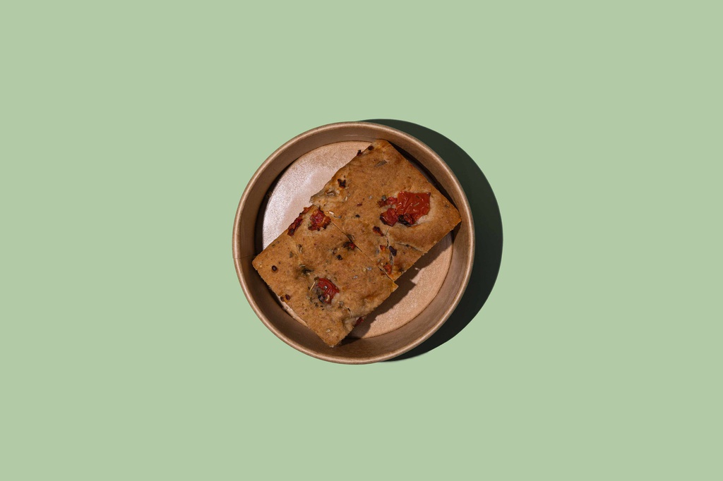 Focaccia w Sundried Tomato / فوكاشيا مع طماطم مجففة
