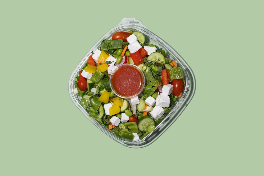 Fattoush W Soy Beans &amp; Feta Cheese / فتوش و فول الصويا وجبنة الفيتا