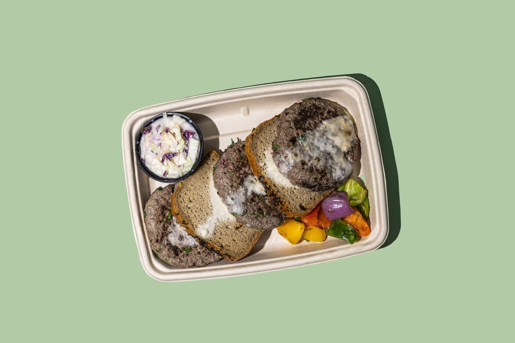 Beef Kofta Burger Biwaz Cole Slaw HP/برجر كفتة لحم بيواز كول سلو