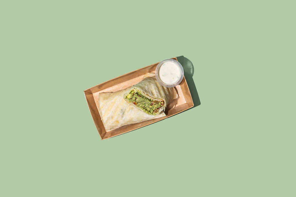 Falafel w Eggplant Wrap (LF) / فلافل مع الباذنجان