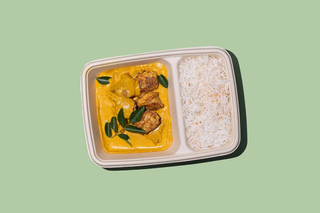Thai Coconut Chicken w Rice (DF) / دجاج جوز الهند التايلاندي مع الأرز