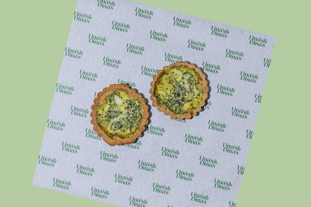 Spinach w Cheese Quiche (DF) / كيش جبنة وسبانخ