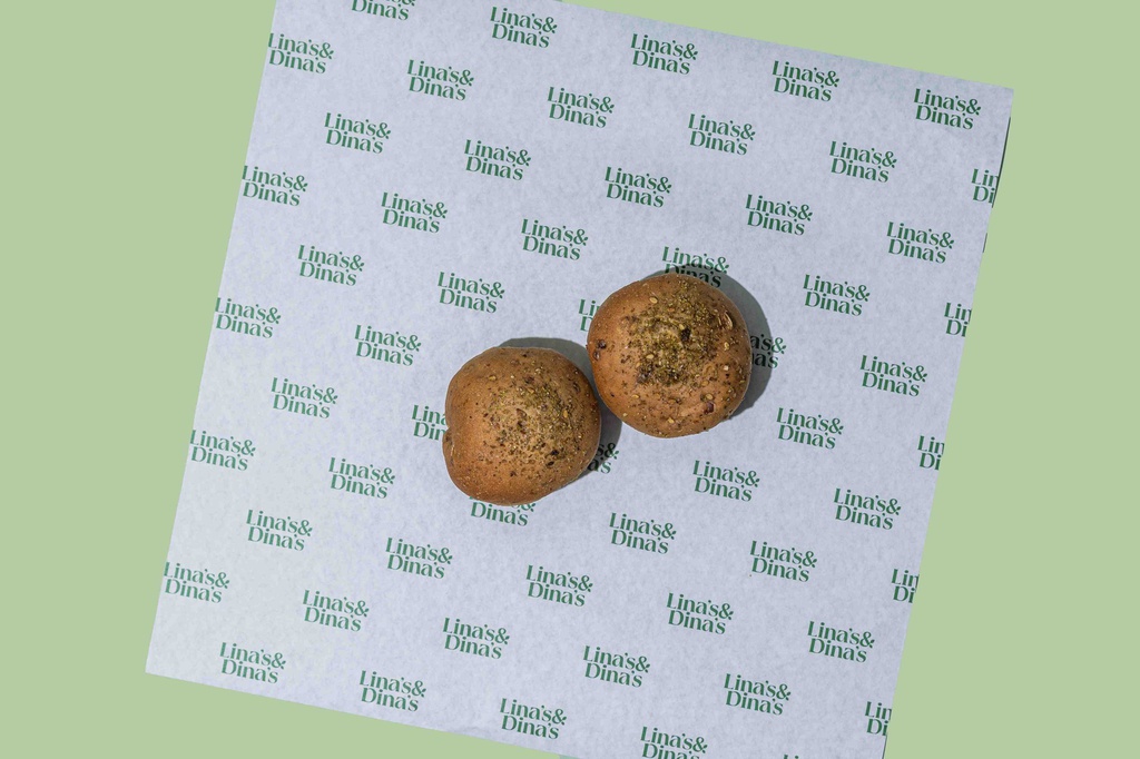 Stuffed Bun Balls W Labneh &amp; Zaatar (DF) / كرات الخبز المحشوة باللبنة والزعتر