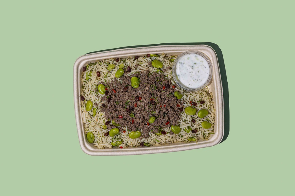 Iraqi Rice w Foul &amp; Minced Meat (6pack)/ارز عراقي بالفول واللحم المفروم
