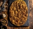 [JAH95] Flat Bread Zaatar Brown Dough / خبز بني مسطح بالزعتر