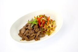 [FUSION38-0.5] Beef Teppenyaki with brown rice/لحم بقر تيبينياكي مع الرز الاسمر  ( Trendy )