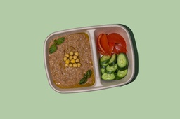 [NVGN51-0.5] فول لبناني مع الخبر الأسمر ( Vegan )