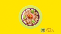 [RAM2214-0.5] Foul Alexandria with Arabic pita bread/ فول اسكندرية بخبز البيتا  (vegan)