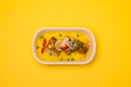 [NMN222232 - 1] Arabic Fish with  Tomato Sauce and yellow rice / سمك عربي مع صلصة طماطم و أرز أصفر