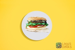 [NMN222320] خبز برجر باذنجان وبطاطا (Vegan)
