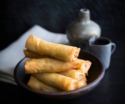 [RAMDWOW202369-1] WOW- Rolls Indian Style veggie / لفائف الخضار على الطريقة الهندية ( Vegan )