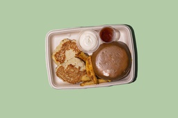 [NMNCF03-01] Grilled  Chicken Burger W Baked Potato / برجر دجاج مشوي مع بطاطا مشوية