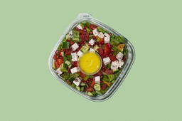  سلطة السماق الخضراء مع صلصة الخل بالزعتر (نباتي) ( Vegan )