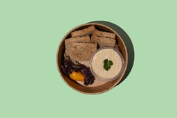 Hummus Dips w Crackers (GF) /تغميسة حمص مع مقرمشات الخبز