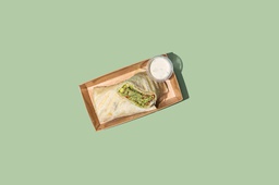 Falafel w Eggplant Wrap (GF + LF) / فلافل مع الباذنجان