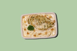 Chicken Garlic Alfredo Pasta (LF) / باستا الدجاج بالثوم ألفريدو