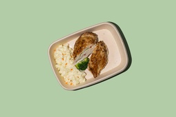 Rolled Chicken Kieve w Mashed Potato (DF) / دجاج كييف ملفوف مع بطاطا مهروسة