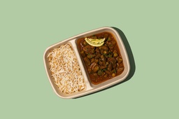 Okra Stew Meat With Rice (DF) / بامية مرق لحم مع أرز