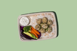 كرات الدجاج مع الفطر والأرز