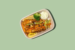 Caesar Fish Tawook w Sweet Potato And Veggies (6pack) / سمك سيزر طاووق بالخضار والبطاطا الحلوة