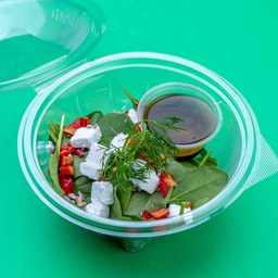 [NRM25046-1] Spinach &amp; Roasted Red Pepper Salad with Goat Cheese (New) / سلطة السبانخ والفلفل البارد مع جبنة الماعز 